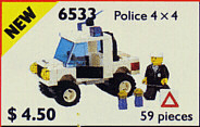 LEGO Police 4x4 (6533-1) set, 1992