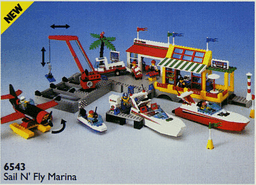 LEGO Sail N' Fly Marina (6543-1) set