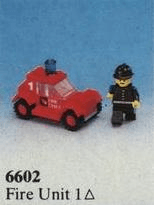 LEGO Fire Unit 1 (6602-1) set, 1981