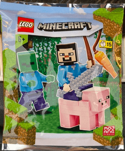 Steve, Zombie and Pig foil pack