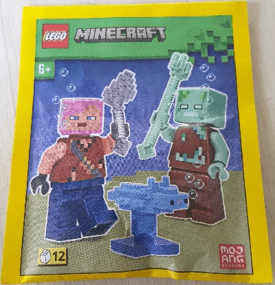 LEGO Adventurer with Drowned and Axolotl paper bag (662303-1) set, 2023