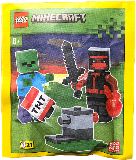 LEGO Ninja, Zombie and TNT Launcher paper bag (662304-1) set, 2023