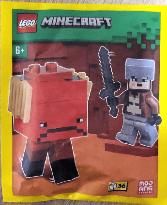 LEGO Nether Hero and Strider paper bag (662402-1) set, 2024