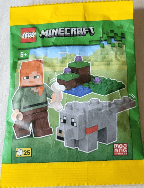 LEGO Alex with Wolf paper bag (662404-1) set, 2024