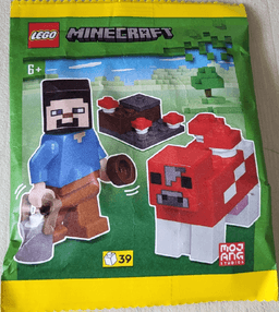 Steve with Mooshroom paper bag