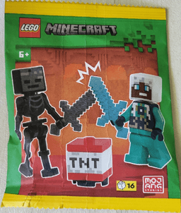 Wither Skeleton and Ender Explorer with TNT paper bag