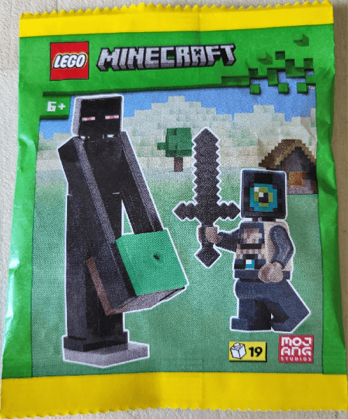 LEGO Ender Knight and Enderman paper bag (662507-1) set, 2025