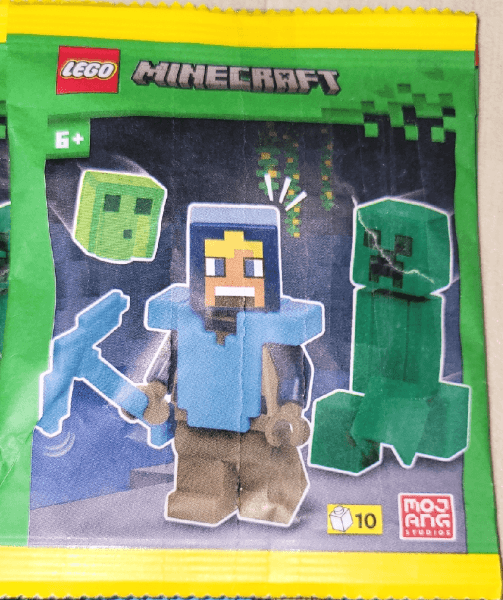 LEGO Diamond Hero with Creeper and Slime paper bag (662508-1) set, 2025