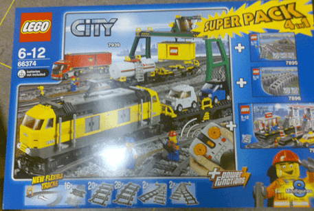 LEGO City Bundle Pack, Super Pack 4 in 1 (Sets 7895, 7896, 7937, and 7939) (66374-1) set, 2010