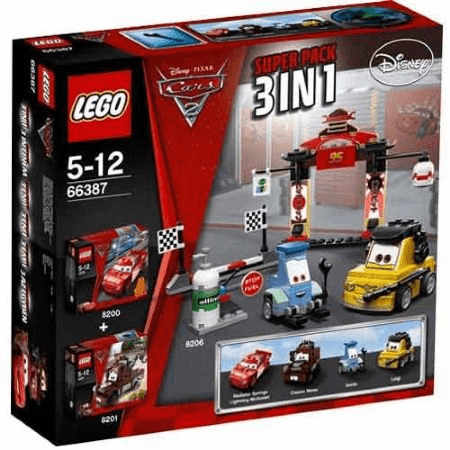 LEGO Cars 2 Bundle Pack, Super Pack 3 in 1 (Sets 8200, 8201, and 8206) (66387-1) set, 2011