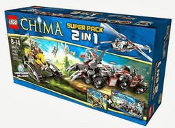 LEGENDS OF CHIMA Bundle Pack, Super Pack 2 in 1 (Sets 70005 and 70009)
