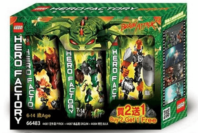 LEGO Hero Factory Bundle Pack (Sets 44001, 44004, and 44007) (66483-1) set, 2013