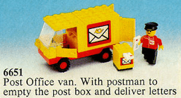 LEGO Post Office Van (6651-1) set