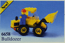 LEGO Bulldozer (6658-1) set, 1986