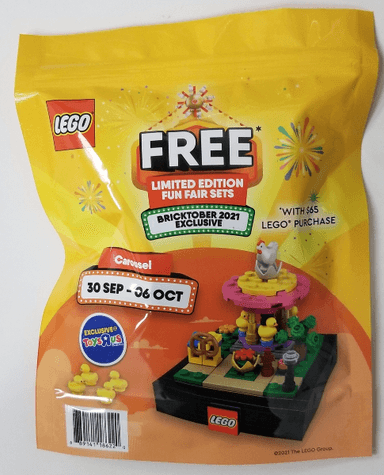 Bricktober Fairground Set 1/4 - Carousel (2021 Toys "R" Us Exclusive) {Canadian Release}