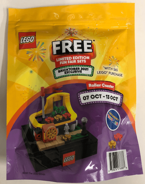 LEGO Bricktober Fairground Set 2/4 - Roller Coaster (2021 Toys "R" Us Exclusive) {Canadian Release} (66651-2) set, 2021