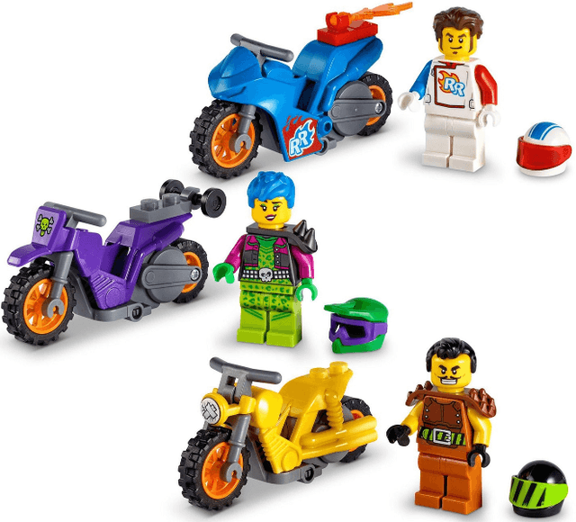 LEGO City Bundle Pack, 3 in 1 (Sets 60296, 60297, and 60298 with Storage Case) - LEGO City Stuntz Gift Set (66707-1) set, 2022