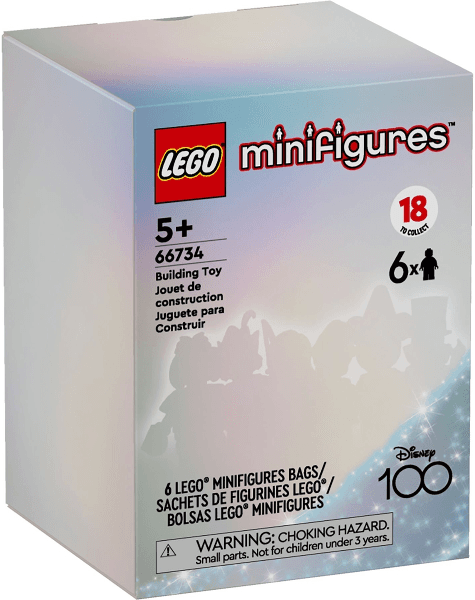 LEGO Minifigure, Disney 100 (Box of 6) (66734-1) set, 2023