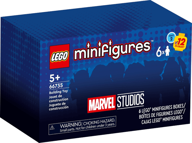 LEGO Minifigure, Marvel Studios, Series 2 (Box of 6) (66735-1) set, 2023