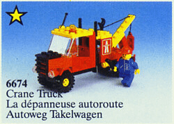 LEGO Crane Truck (6674-1) set, 1988