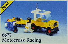 LEGO Motocross Racing (6677-1) set, 1986