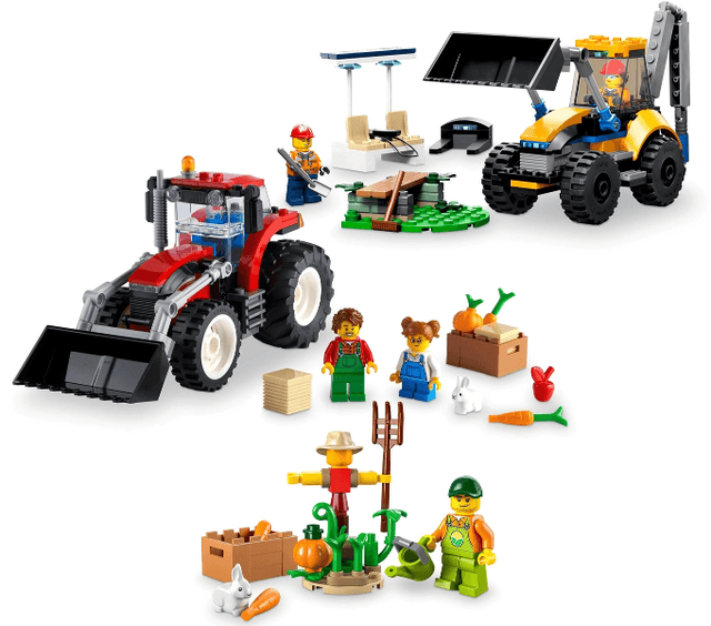 LEGO City Bundle Pack, 2 in 1 Combo Pack with Bonus Pack (Sets 30590, 60287, and 60385) - Big Wheel Gift Set (66772-1) set, 2023