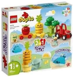DUPLO Bundle Pack, 2-in-1 Combo Pack and Bonus Pack (Sets 10981, 10982, and 30648) - Fruit & Vegetables Gift Pack
