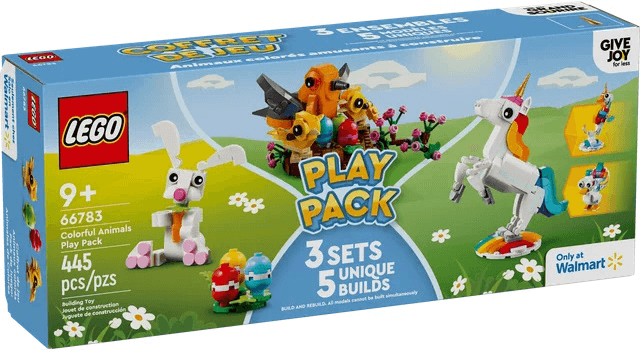 LEGO Mixed Bundle Pack, Play Pack (Sets 30668, 31140, and 40639) - Colorful Animals Play Pack (66783-1) set, 2024
