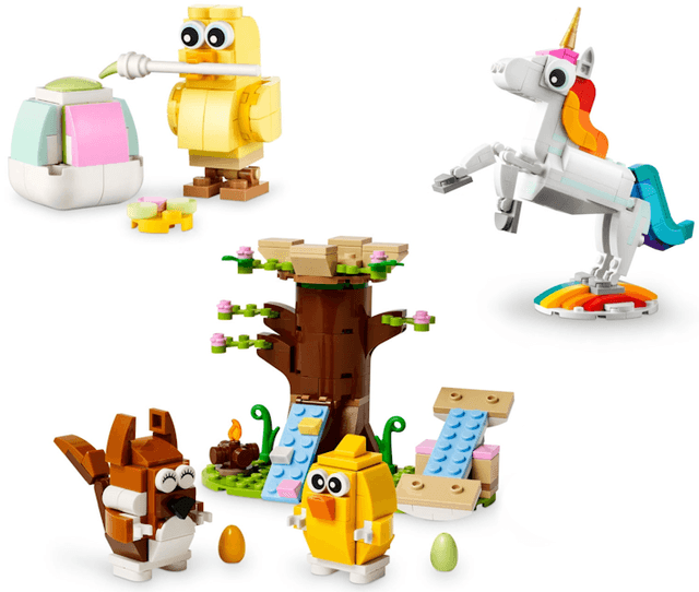 LEGO Mixed Bundle Pack, Play Pack (Sets 30690, 31140, and 40709) - Springtime Animal Play Pack (66801-1) set, 2025
