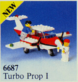 LEGO Turbo Prop I (6687-1) set, 1987