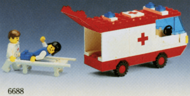 LEGO Ambulance (6688-1) set, 1985