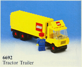 LEGO Tractor Trailer (6692-1) set, 1983