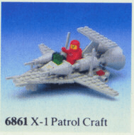 LEGO X1 Patrol Craft (6861-1) set, 1980
