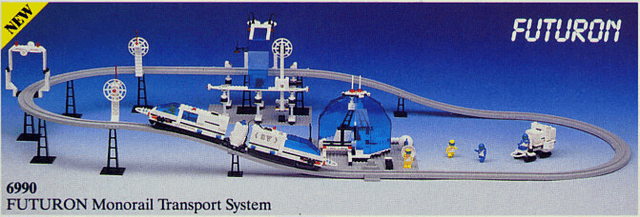 LEGO Futuron Monorail Transport System (6990-1) set, 1987