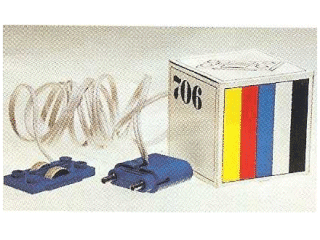 LEGO 12V Rail Contact Wire with Transformer Connector with Cap (706-3) set, 1974