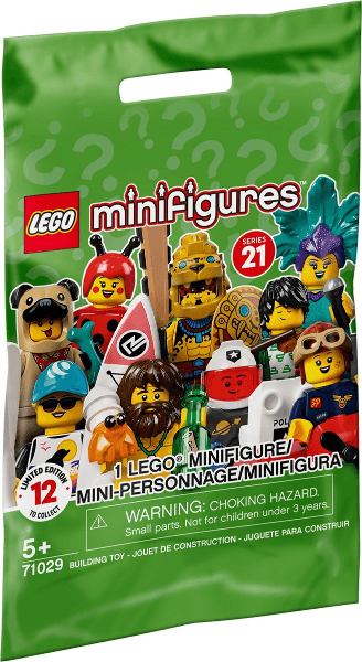 LEGO Minifigure, Series 21 (Complete Random Set of 1 Minifigure) (71029-1) set, 2021