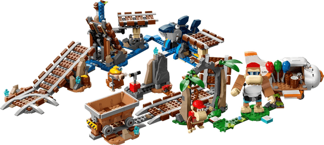 LEGO Diddy Kong's Mine Cart Ride - Expansion Set (71425-1) set, 2023