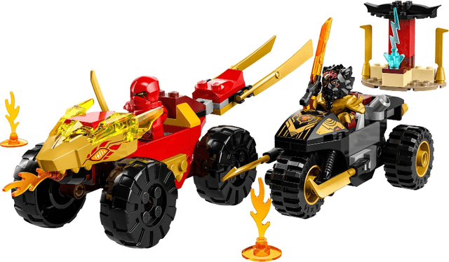 LEGO Kai and Ras's Car and Bike Battle (71789-1) set, 2023