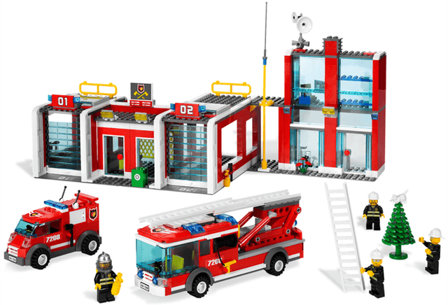LEGO Fire Station (7208-1) set, 2010