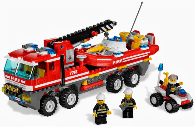 LEGO Off-Road Fire Truck & Fireboat (7213-1) set, 2010