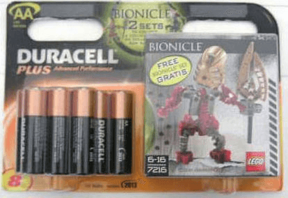LEGO Gold Good Guy (Duracell 8 pack AA) {Turaga Lhikan} (7216-1) set, 2006
