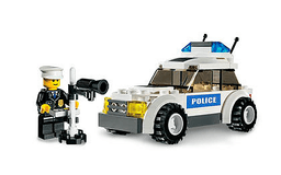 Police Car - Blue Sticker Version
