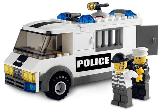 LEGO Prisoner Transport - Black/Green Sticker Version (7245-1) set, 2005