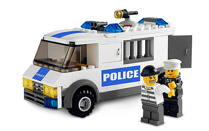 LEGO Prisoner Transport - Blue Sticker Version (7245-2) set, 2008
