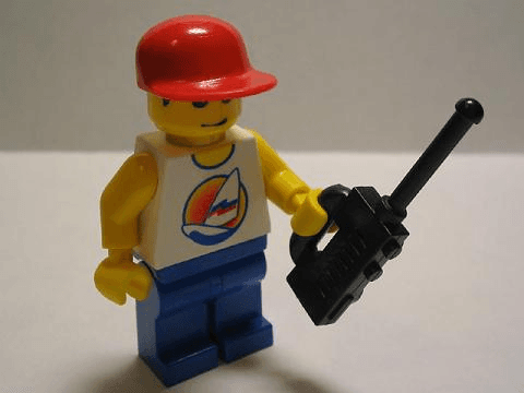 LEGO Advent Calendar 2005, City (Day 18) - Man with Radio (7324-19) set, 2005