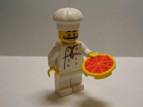 LEGO Advent Calendar 2005, City (Day 21) - Pizza Chef (7324-22) set, 2005