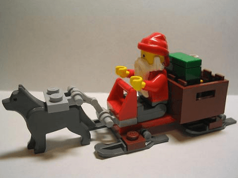 LEGO Advent Calendar 2005, City (Day 24) - Santa & Sled (7324-25) set, 2005