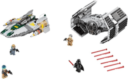 LEGO Vader's TIE Advanced vs. A-Wing Starfighter (75150-1) set