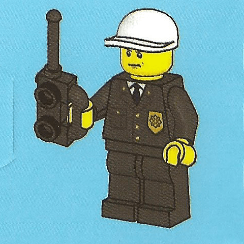 LEGO Advent Calendar 2011, City (Day 13) - Police Officer with Radio (7553-14) set, 2011