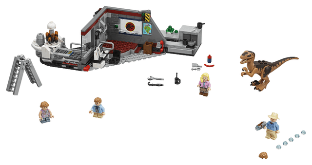 LEGO Jurassic Park Velociraptor Chase (75932-1) set, 2018